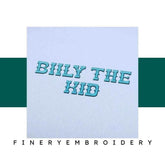 Billy the Kid Embroidery Font - FineryEmbroidery